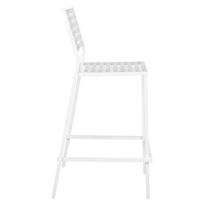 OLYMPIAS METAL BAR STOOL IN WHITE 47x58x111