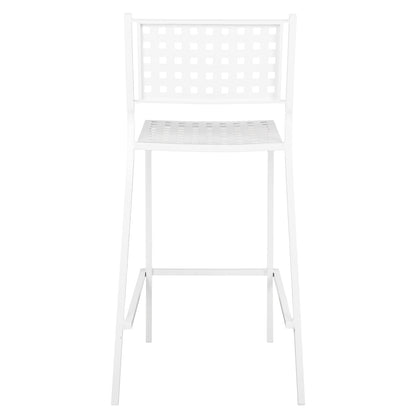 OLYMPIAS METAL BAR STOOL IN WHITE 47x58x111