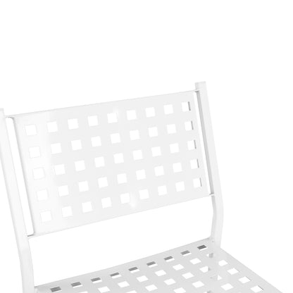 OLYMPIAS METAL BAR STOOL IN WHITE 47x58x111