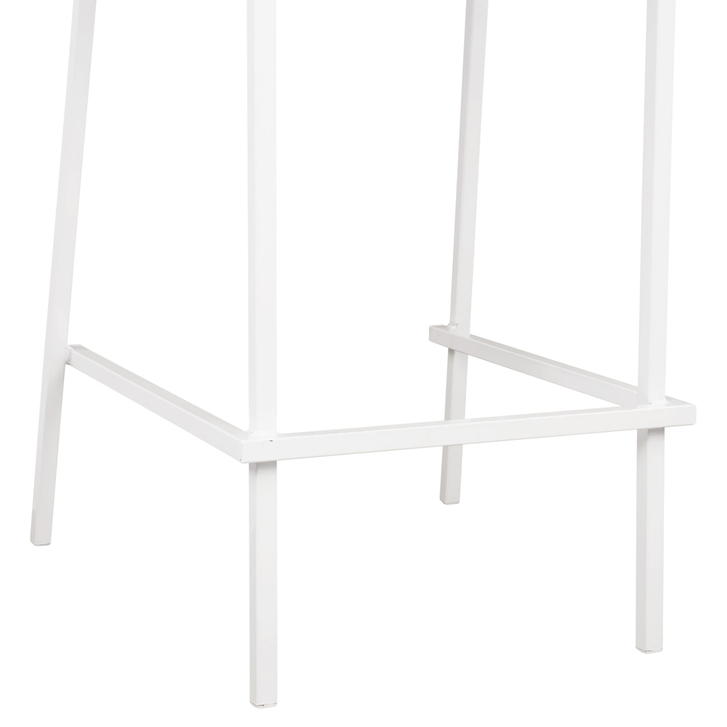 OLYMPIAS METAL BAR STOOL IN WHITE 47x58x111