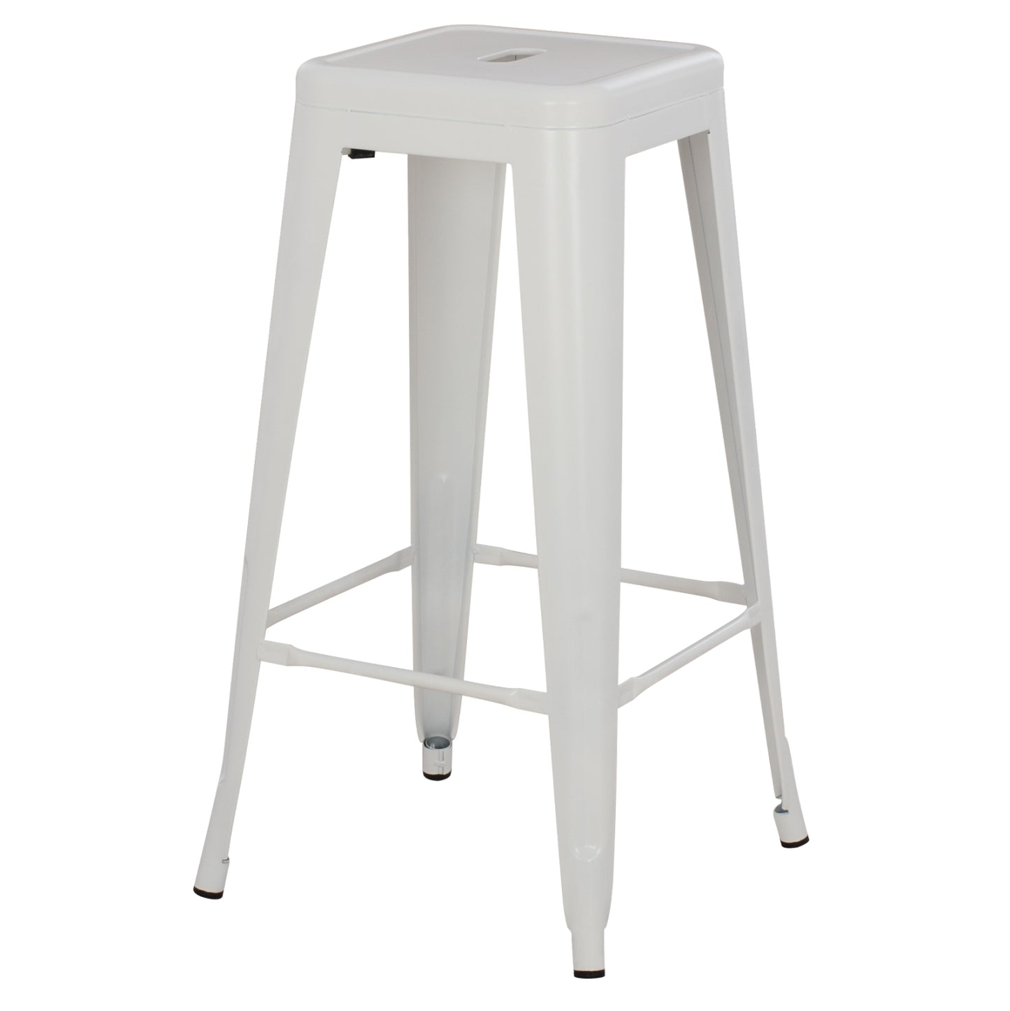ΣΚΑΜΠΟ ΜΠΑΡ ΜΕΤΑΛΛΙΚΟ MELITA PRO ΣΕ ΛΕΥΚΟ ΜΑΤ 43x43x78