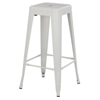 ΣΚΑΜΠΟ ΜΠΑΡ ΜΕΤΑΛΛΙΚΟ MELITA PRO ΣΕ ΛΕΥΚΟ ΜΑΤ 43x43x78