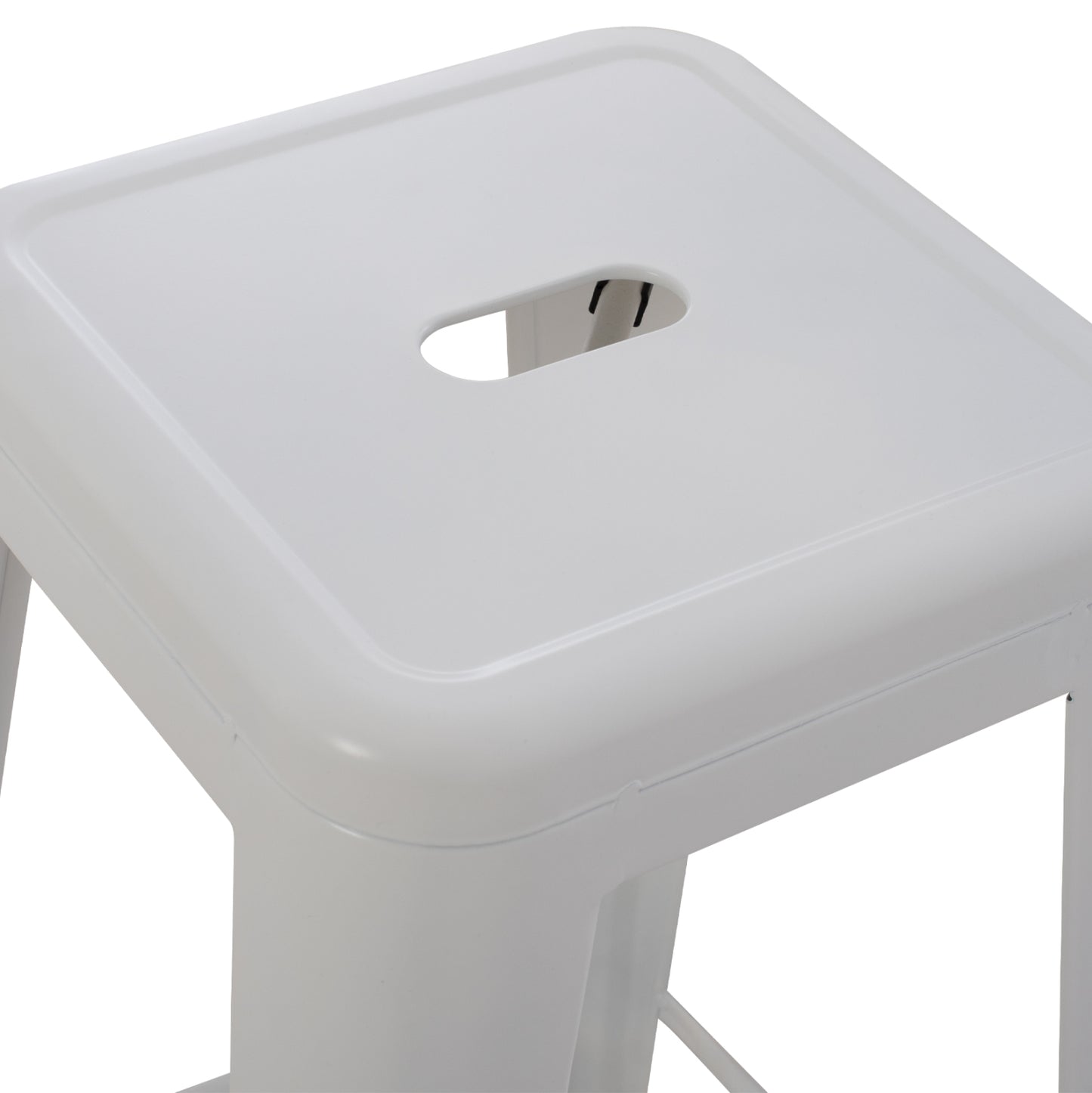 ΣΚΑΜΠΟ ΜΠΑΡ ΜΕΤΑΛΛΙΚΟ MELITA PRO ΣΕ ΛΕΥΚΟ ΜΑΤ 43x43x78