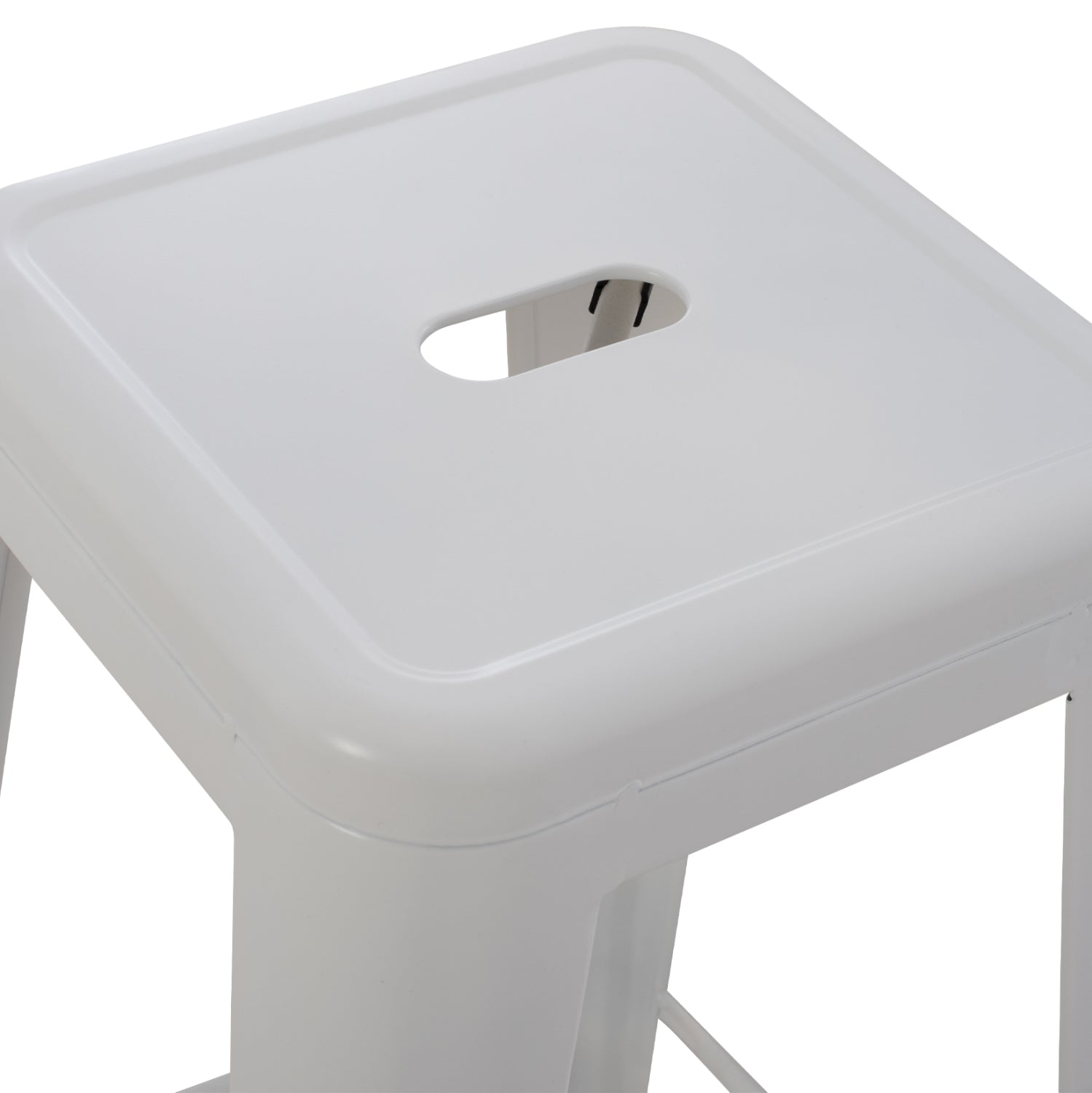 ΣΚΑΜΠΟ ΜΠΑΡ ΜΕΤΑΛΛΙΚΟ MELITA PRO ΣΕ ΛΕΥΚΟ ΜΑΤ 43x43x78