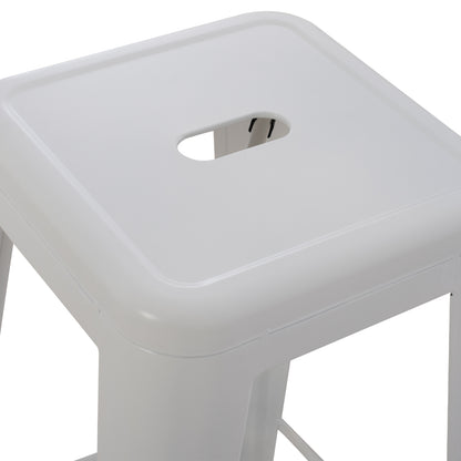ΣΚΑΜΠΟ ΜΠΑΡ ΜΕΤΑΛΛΙΚΟ MELITA PRO ΣΕ ΛΕΥΚΟ ΜΑΤ 43x43x78