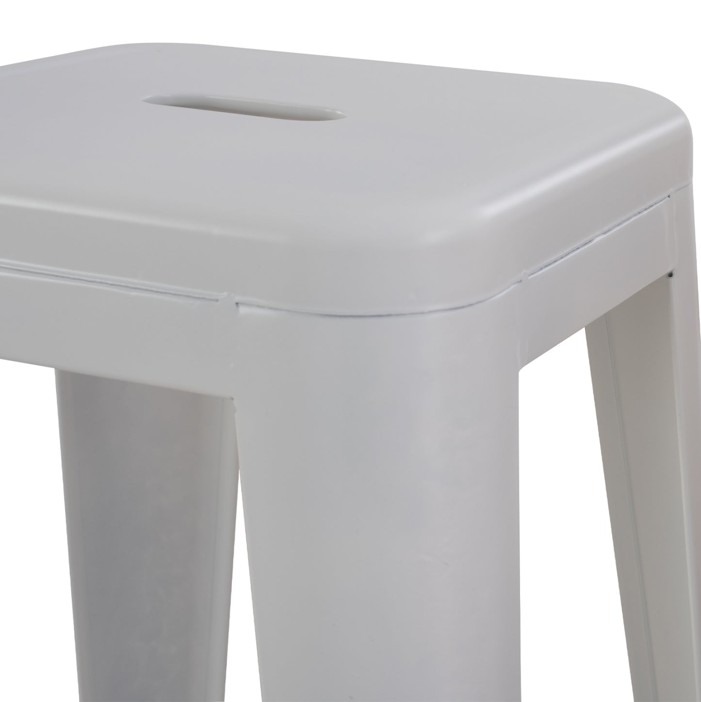 ΣΚΑΜΠΟ ΜΠΑΡ ΜΕΤΑΛΛΙΚΟ MELITA PRO ΣΕ ΛΕΥΚΟ ΜΑΤ 43x43x78