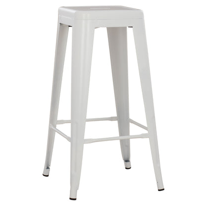 ΣΚΑΜΠΟ ΜΠΑΡ ΜΕΤΑΛΛΙΚΟ MELITA PRO ΣΕ ΛΕΥΚΟ ΜΑΤ 43x43x78