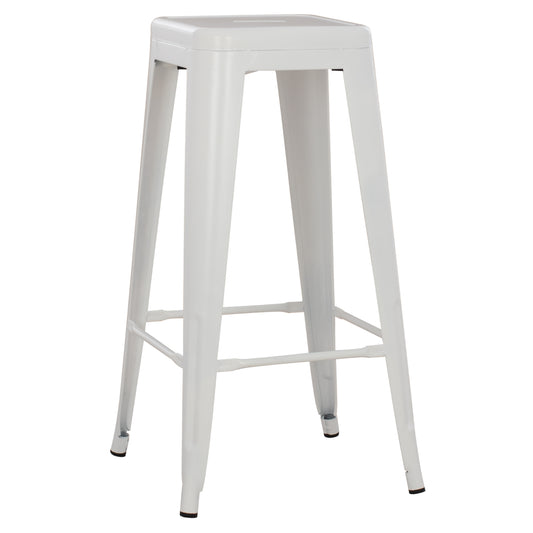 ΣΚΑΜΠΟ ΜΠΑΡ ΜΕΤΑΛΛΙΚΟ MELITA PRO ΣΕ ΛΕΥΚΟ ΜΑΤ 43x43x78