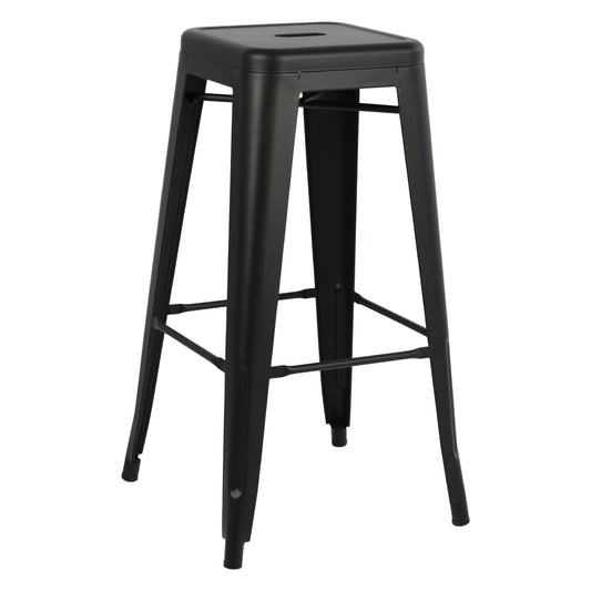 ΣΚΑΜΠΟ ΜΠΑΡ ΜΕΤΑΛΛΙΚΟ MELITA PRO ΣΕ ΜΑΥΡΟ ΜΑΤ 43x43x78