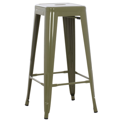 ΣΚΑΜΠΟ ΜΠΑΡ ΜΕΤΑΛΛΙΚΟ MELITA-PRO ΣΕ DARK OLIVE 43x43x78