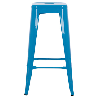 ΣΚΑΜΠΟ ΜΠΑΡ ΜΕΤΑΛΛΙΚΟ MELITA-PRO HM8642.48 ΣΕ ΜΠΛΕ 43x43x78Υεκ.