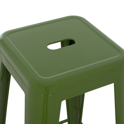 ΣΚΑΜΠΟ ΜΠΑΡ ΜΕΤΑΛΛΙΚΟ MELITA PRO ΣΕ LIGHT OLIVE GREEN 43x43x78