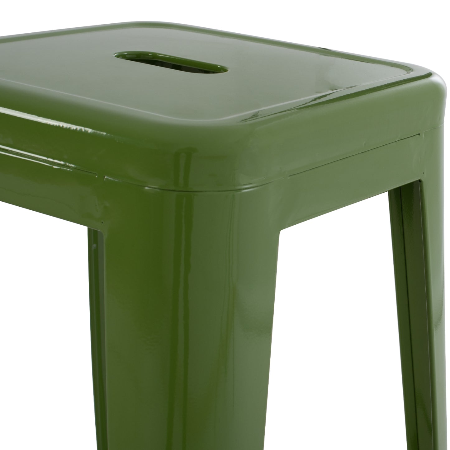 ΣΚΑΜΠΟ ΜΠΑΡ ΜΕΤΑΛΛΙΚΟ MELITA PRO ΣΕ LIGHT OLIVE GREEN 43x43x78