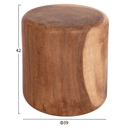 ΣΚΑΜΠΟ ΣΤΡΟΓΓΥΛΟ TOBI ΜΑΣΙΦ ΞΥΛΟ SUAR ΦΥΣΙΚΟ Φ39x42