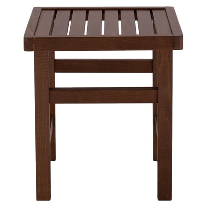 KOLI IMPREGNATED WALNUT STOOL-SIDE TABLE 40x40x45