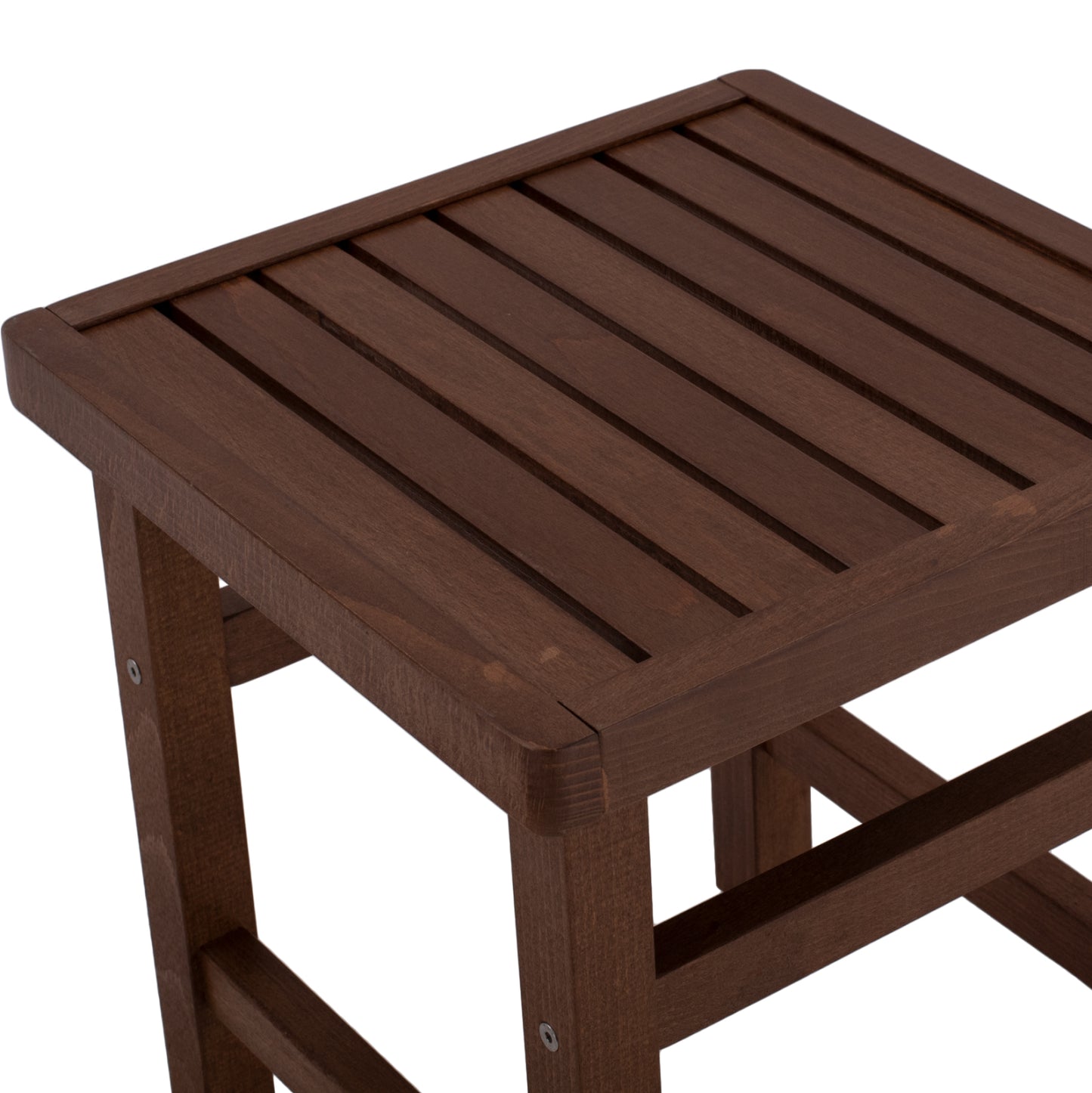 KOLI IMPREGNATED WALNUT STOOL-SIDE TABLE 40x40x45