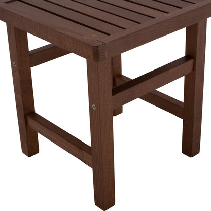 KOLI IMPREGNATED WALNUT STOOL-SIDE TABLE 40x40x45