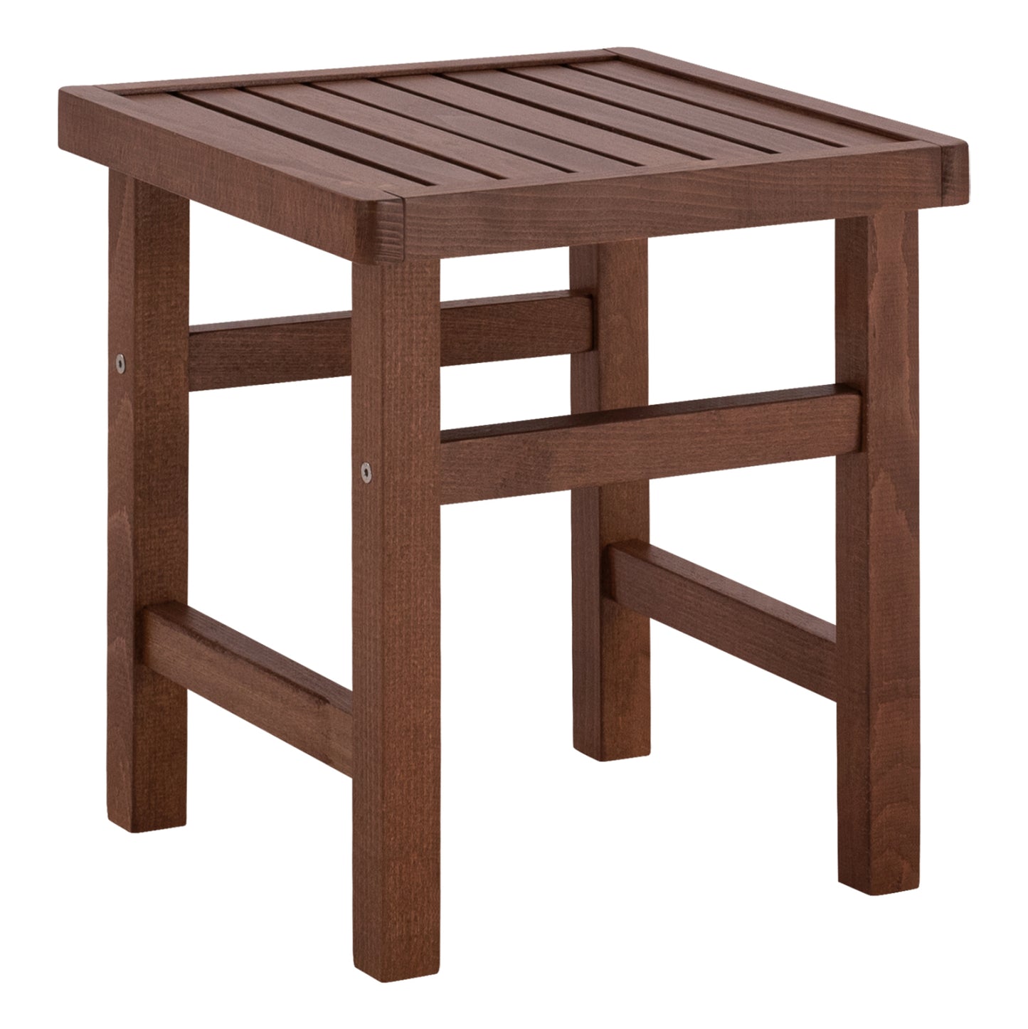 KOLI IMPREGNATED WALNUT STOOL-SIDE TABLE 40x40x45
