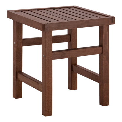 KOLI IMPREGNATED WALNUT STOOL-SIDE TABLE 40x40x45