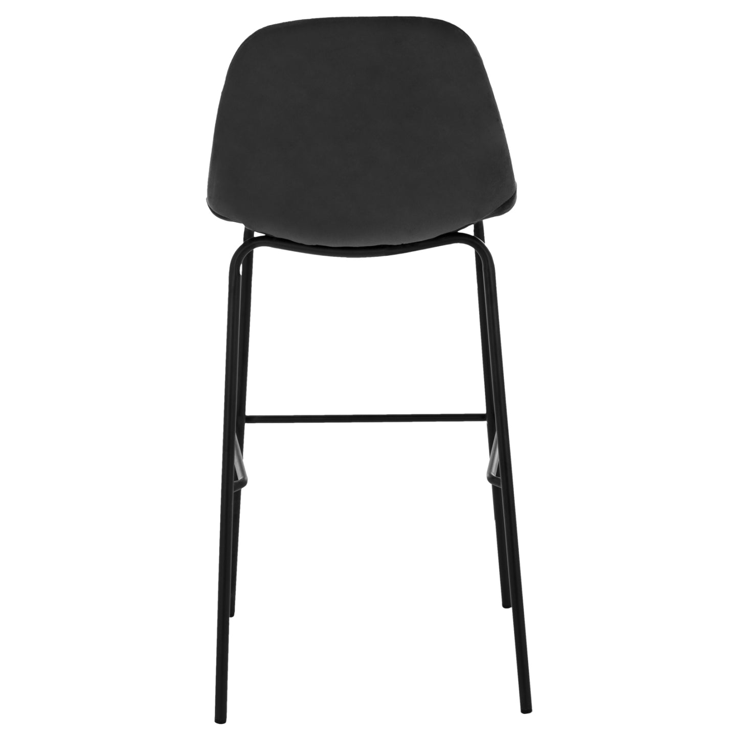 VINCENT STOOL VELVET BLACK METAL FRAME 56,5x47x106