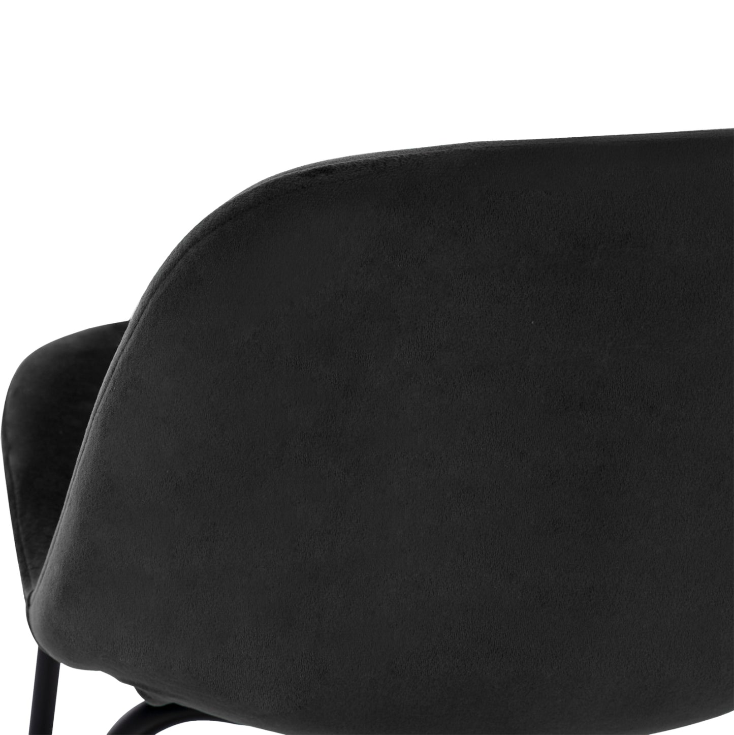 VINCENT STOOL VELVET BLACK METAL FRAME 56,5x47x106