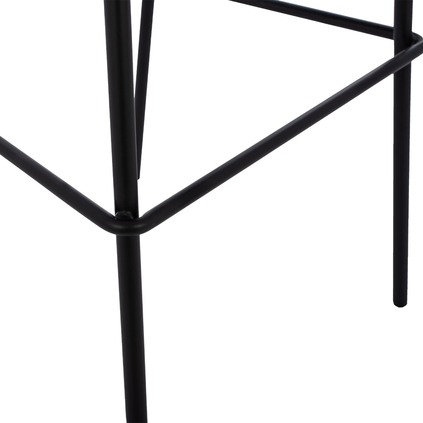 VINCENT STOOL VELVET BLACK METAL FRAME 56,5x47x106