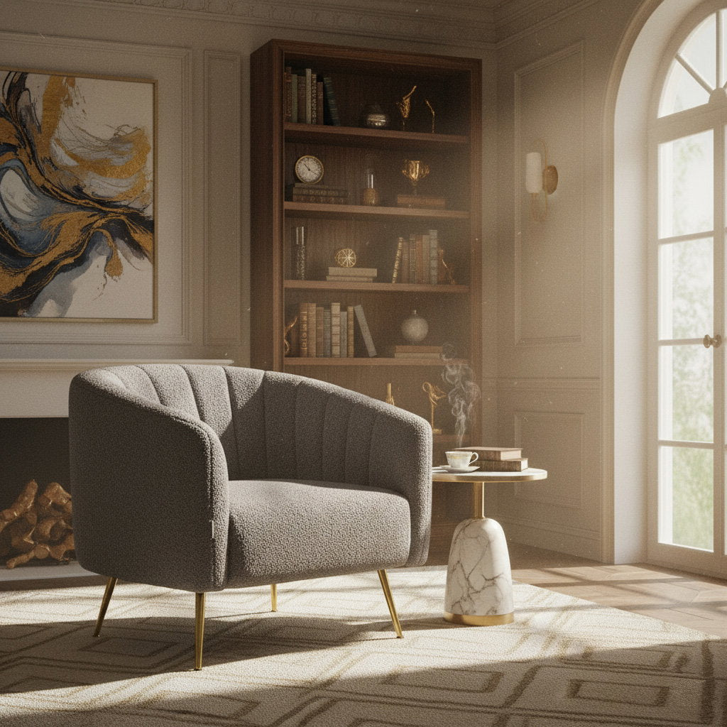 Armchair Ashvane Grey 78x75x79