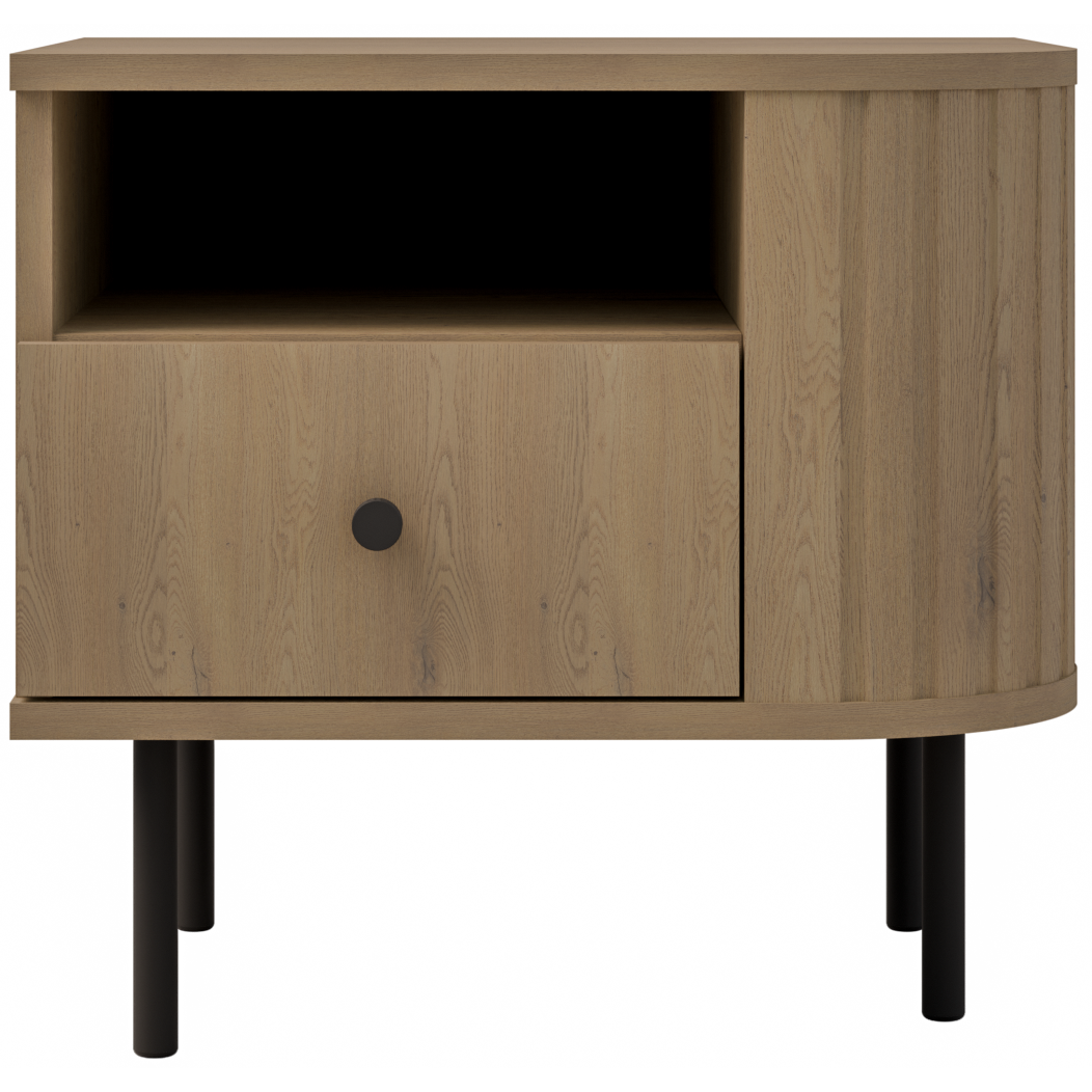 Κομοδίνο Ovelia Δεξιά Φυσικό 48x41.5x45
