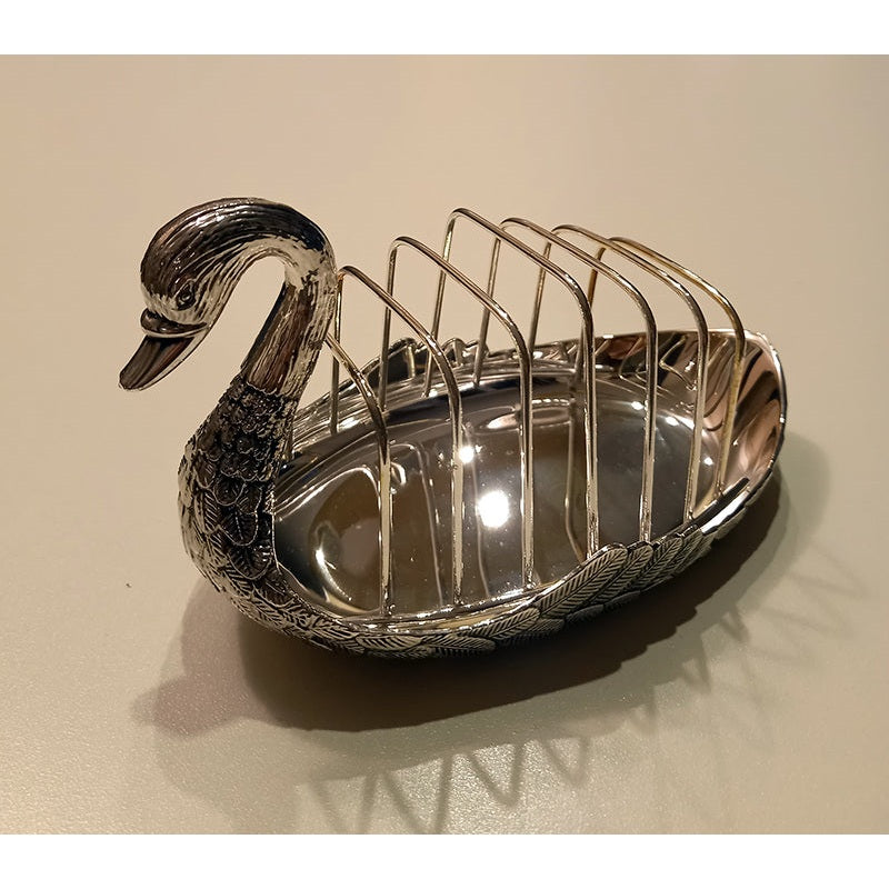 Επάργυρος Κύκνος για Σουβέρ & Χαρτοπετσετοθήκη 14εκ