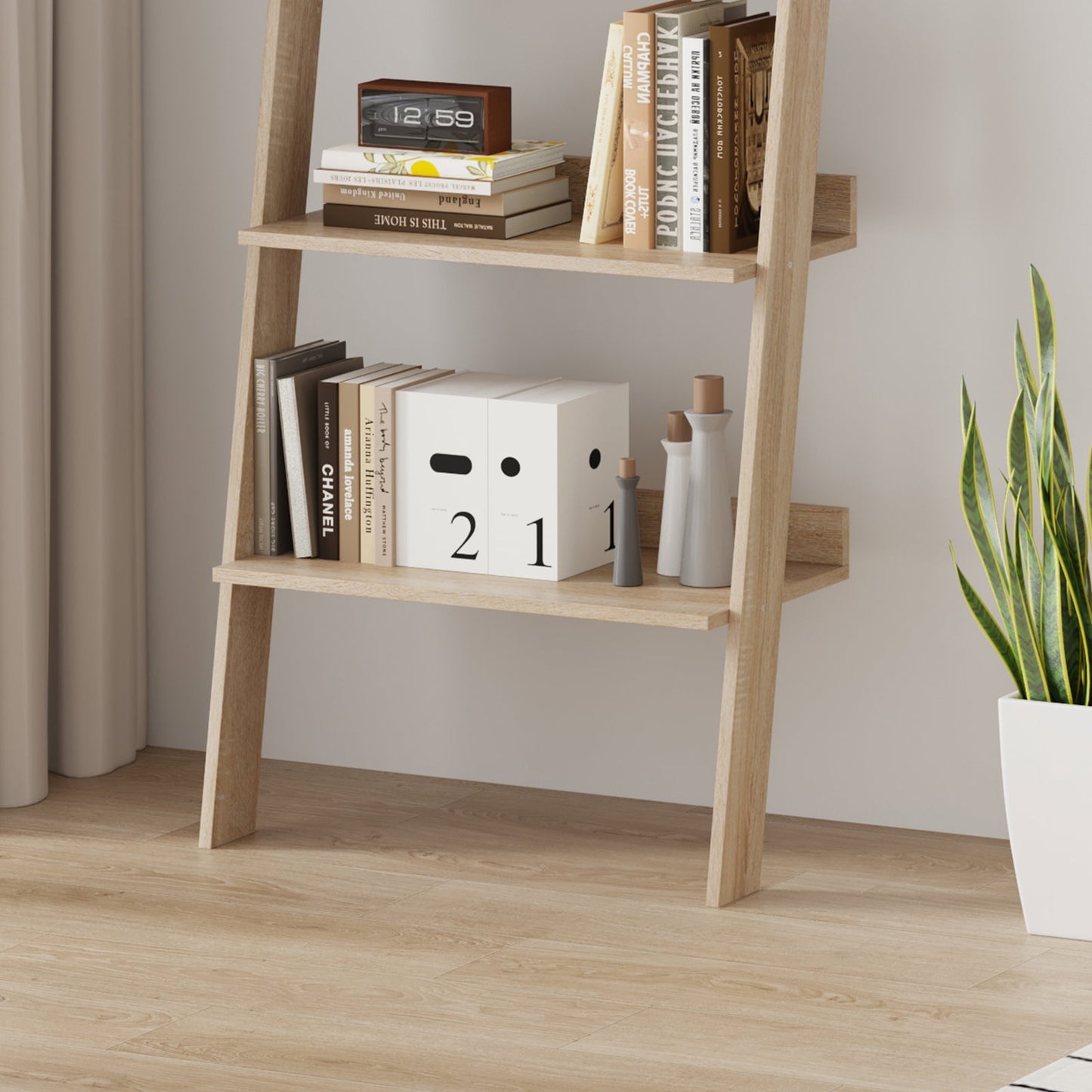Gambi Bookshelf Natural 61x32.5x189