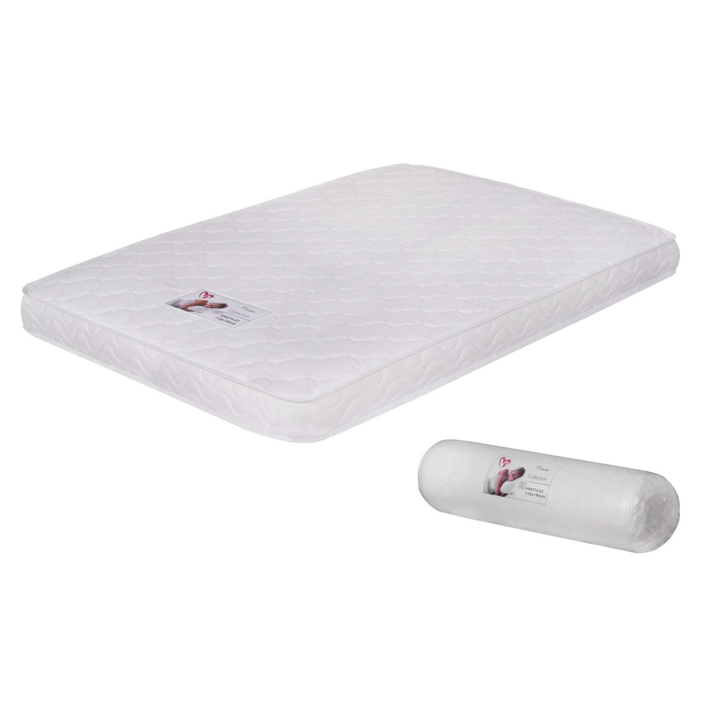 ΣΤΡΩΜΑ ΑΦΡΟΥ ΧΩΡΙΣ ΕΛΑΤΗΡΙΑ JORDY ROLL PACKING ΛΕΥΚΟ 110x190x15