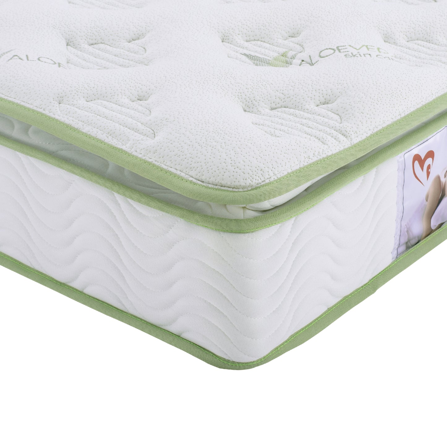 ΣΤΡΩΜΑ CONTINUOUS SPRING ΑΝΩΣΤΡΩΜΑ ALOE VERA ΜΟΝΗΣ ΟΨΗΣ 110x190εκ