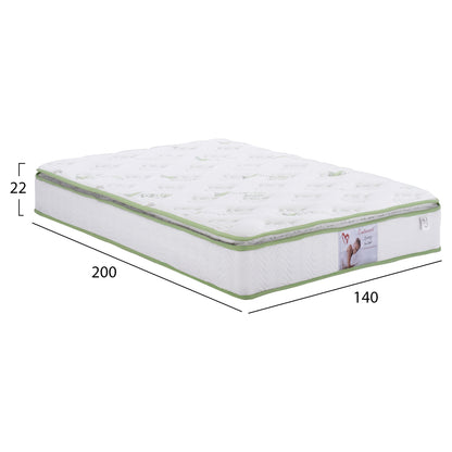 ΣΤΡΩΜΑ CONTINUOUS SPRING ΜΕ ΑΝΩΣΤΡΩΜΑ ALOE VERA ΜΟΝΗΣ ΟΨΗΣ 140x200εκ