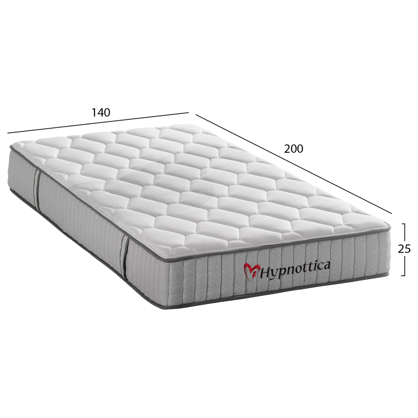 ΣΤΡΩΜΑ ΔΙΠΛΟ HYPNOTTICA POCKET SPRINGS ΛΕΥΚΟ 140x200x25