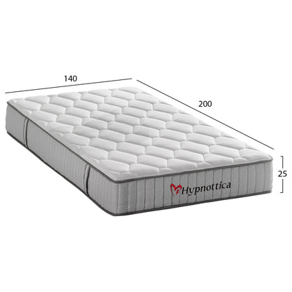 ΣΤΡΩΜΑ ΔΙΠΛΟ HYPNOTTICA POCKET SPRINGS ΛΕΥΚΟ 140x200x25