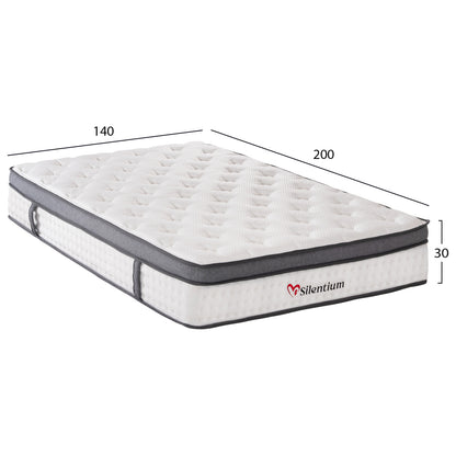 ΣΤΡΩΜΑ ΔΙΠΛΟ SILENTIUM POCKET SPRINGS ΛΕΥΚΟ 140x200x30