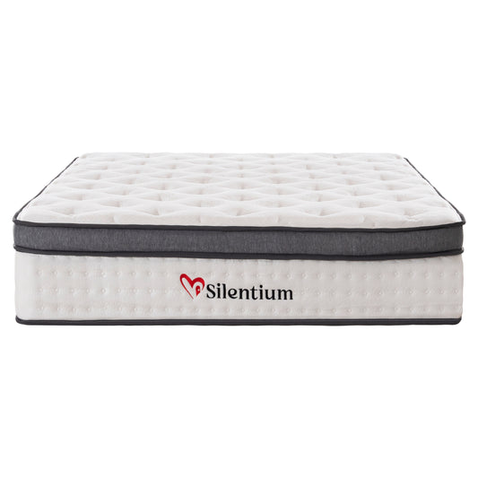 ΣΤΡΩΜΑ ΔΙΠΛΟ SILENTIUM POCKET SPRINGS ΛΕΥΚΟ 140x200x30