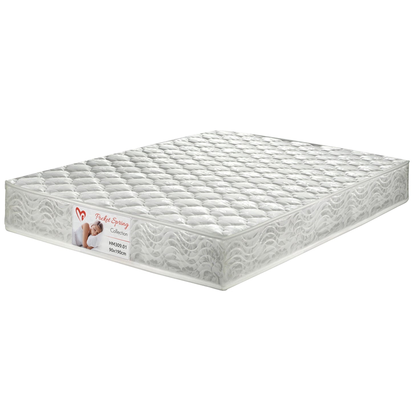 ΣΤΡΩΜΑ POCKET SPRING ΗΜΙΔΙΠΛΟ ΔΙΠΛΗΣ ΟΨΗΣ 110x190εκ