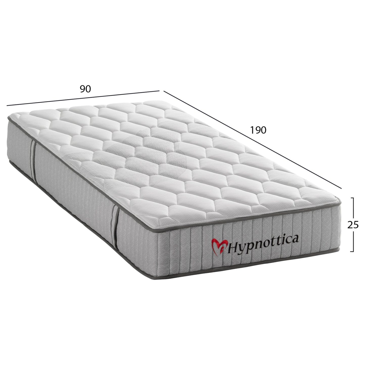 ΣΤΡΩΜΑ ΜΟΝΟ HYPNOTTICA POCKET SPRINGS ΛΕΥΚΟ 90x190x25