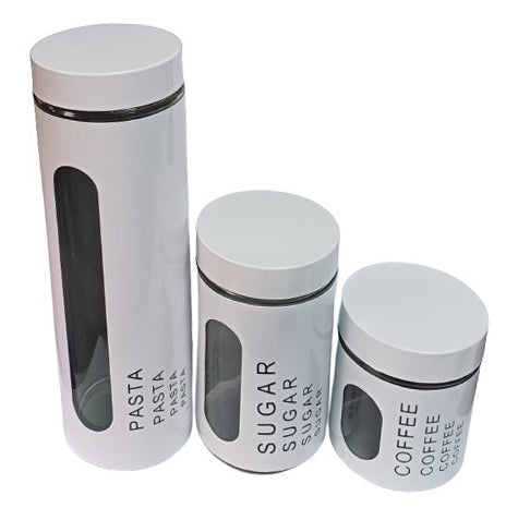 Λευκό Βάζο Καφέ με Καπάκι Γυάλινο 10x12εκ