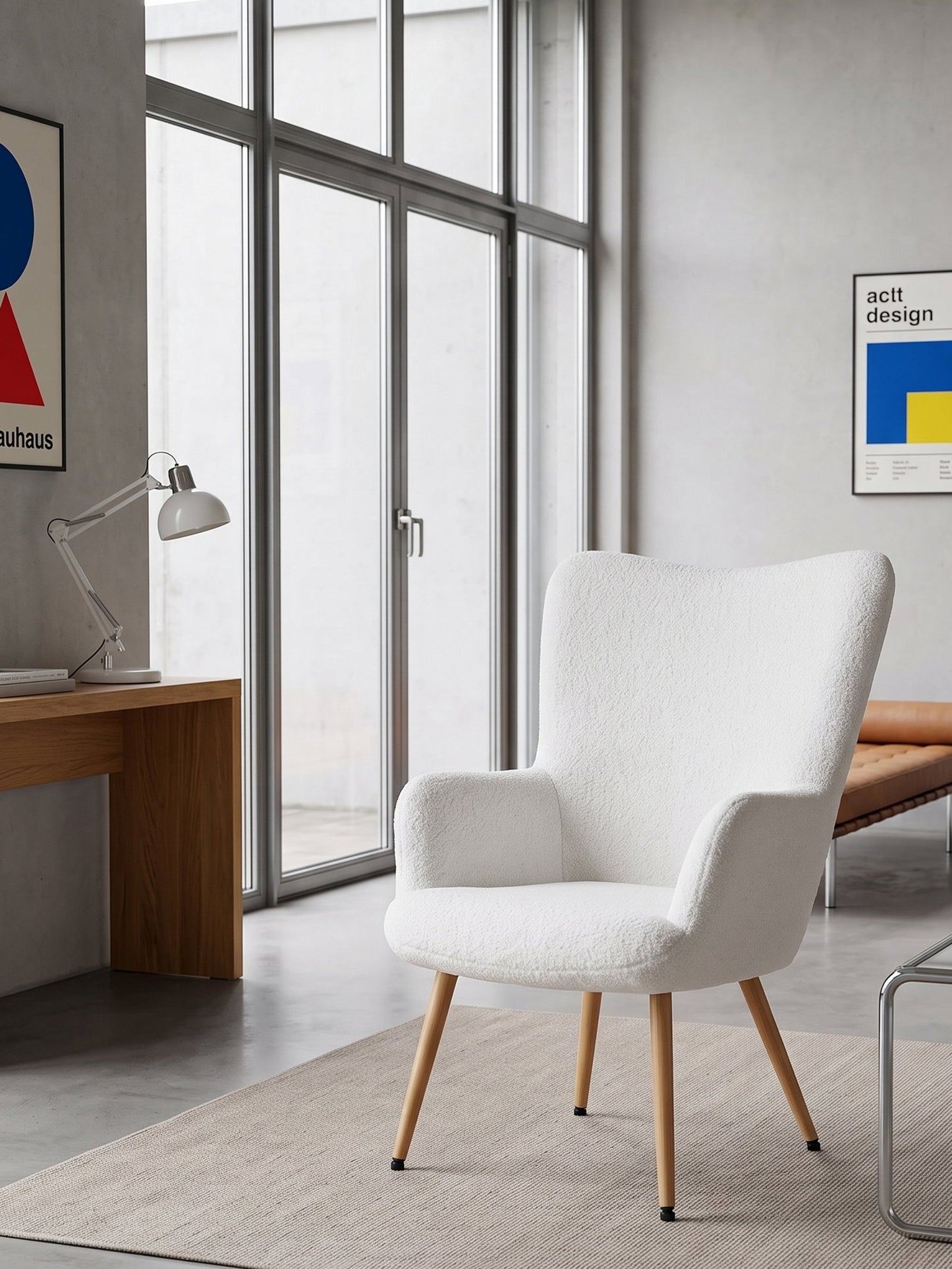 Πολυθρόνα Lunelle Λευκό 71x80x95