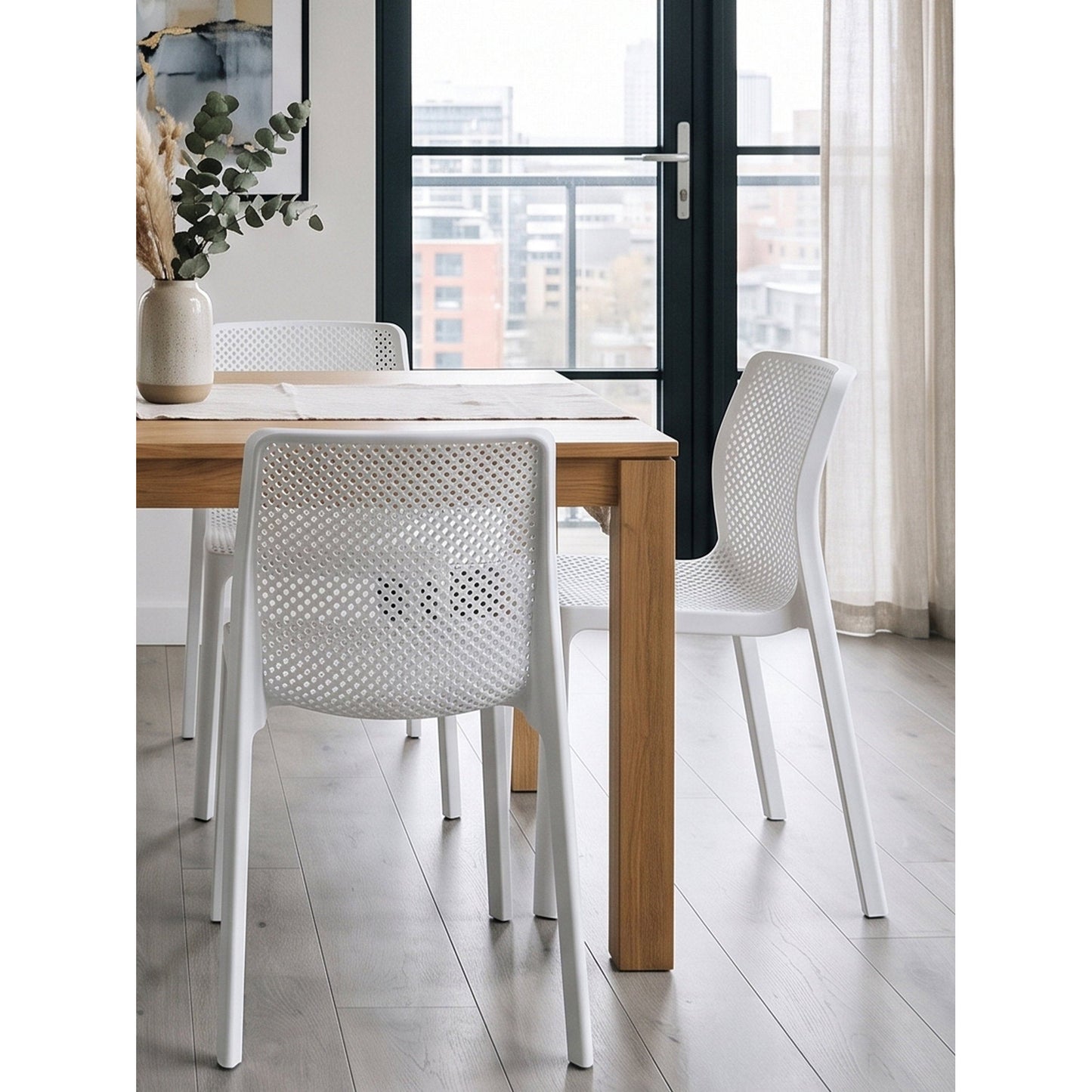 Καρέκλα Lucy Λευκό 48x57x84