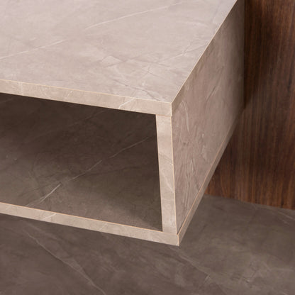 ΣΥΝΘΕΤΟ ΤΗΛΕΟΡΑΣΗΣ EDELIE ΜΕΛΑΜΙΝΗ ΓΚΡΙ STONE TEXTURE ΦΥΣΙΚΟ 150x29,5x120