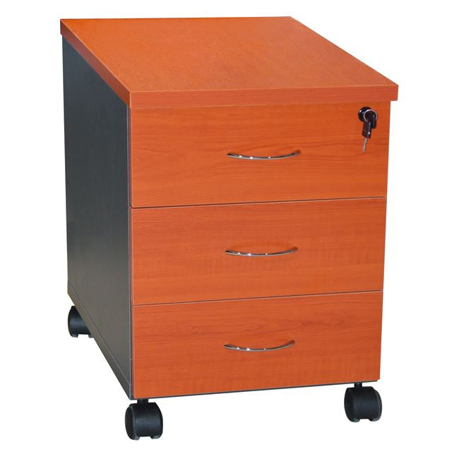 SIENNA PROFESSIONAL OFFICE DRAWER UNIT CHERRY WITH 3 DRAWERS 38x48x53