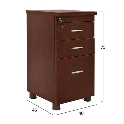 ΣΥΡΤΑΡΙΕΡΑ ΓΡΑΦΕΙΟΥ VANCE ΕΠΑΓΓΕΛΜΑΤΙΚΗ WENGE 40x46x75