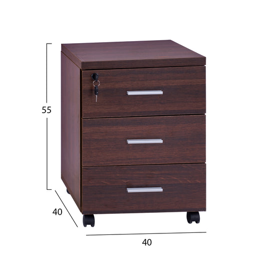 ΣΥΡΤΑΡΙΕΡΑ ΓΡΑΦΕΙΟΥ VANCE ΕΠΑΓΓΕΛΜΑΤΙΚΗ WENGE 40x40x55