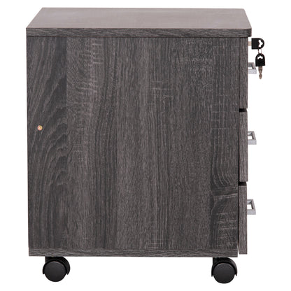 HAYDEN OFFICE DRAWER UNIT IN CHARCOAL 39.5x40x46.5
