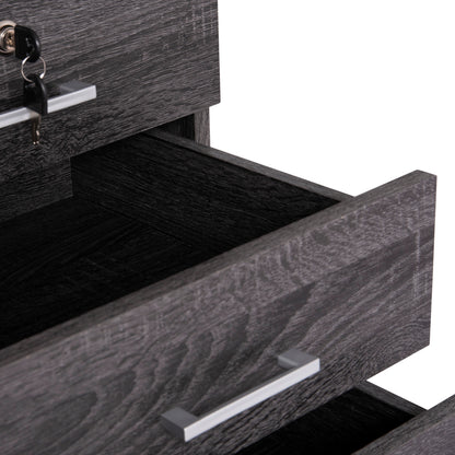 HAYDEN OFFICE DRAWER UNIT IN CHARCOAL 39.5x40x46.5