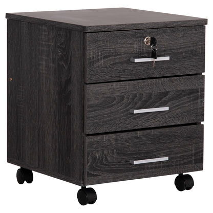 HAYDEN OFFICE DRAWER UNIT IN CHARCOAL 39.5x40x46.5