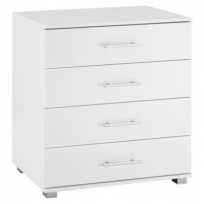 MELAMINE CHEST OF DRAWERS BRIANA WITH 4 DRAWERS WHITE 75x40x83